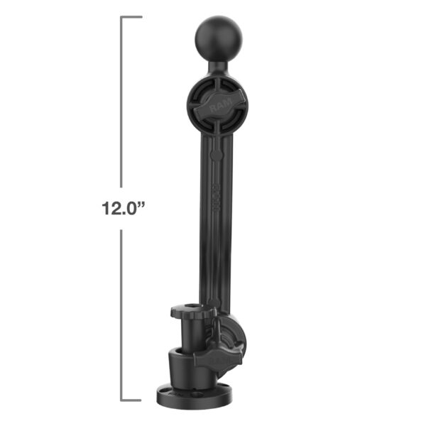 Braccio a cricchetto perforato composito RAM con supporti per braccio a sfera RAP-411D-114-PA-BGU - immagine 4