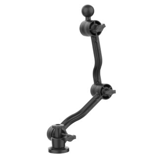 RAM Composite Drill-Down Doppio Braccio a Cricchetto con Supporti per braccio a Sfera RAP-411D-114-PA2-BGU