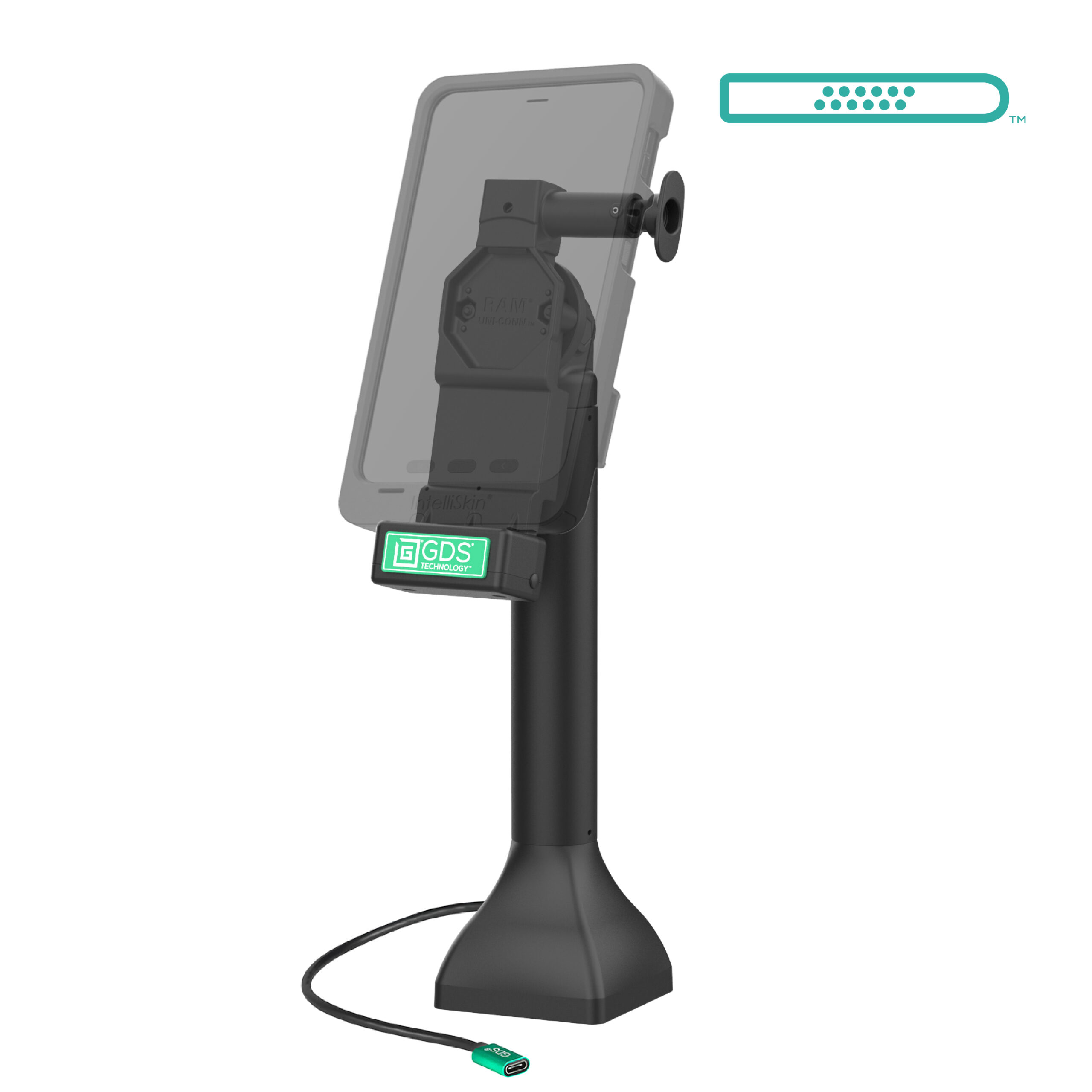 Dock GDS Uni-Conn su piedistallo da 14" con USB-C - RAM-GDS-DOCK-D11-14-U4C - immagine 2